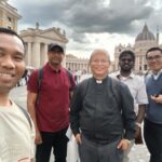 Fr. Hyginus Myint Soe; the meeting participant of the world parish Priests ( in the middle of the photo )